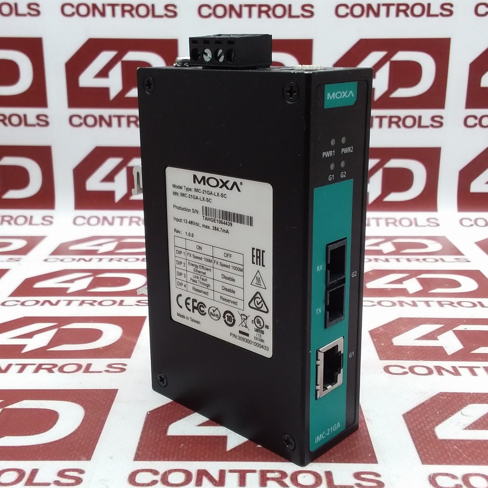 IMC-21GA-LX-SC | Moxa | Media Converter, Ethernet-To-Fiber, 12-48VDC, Used