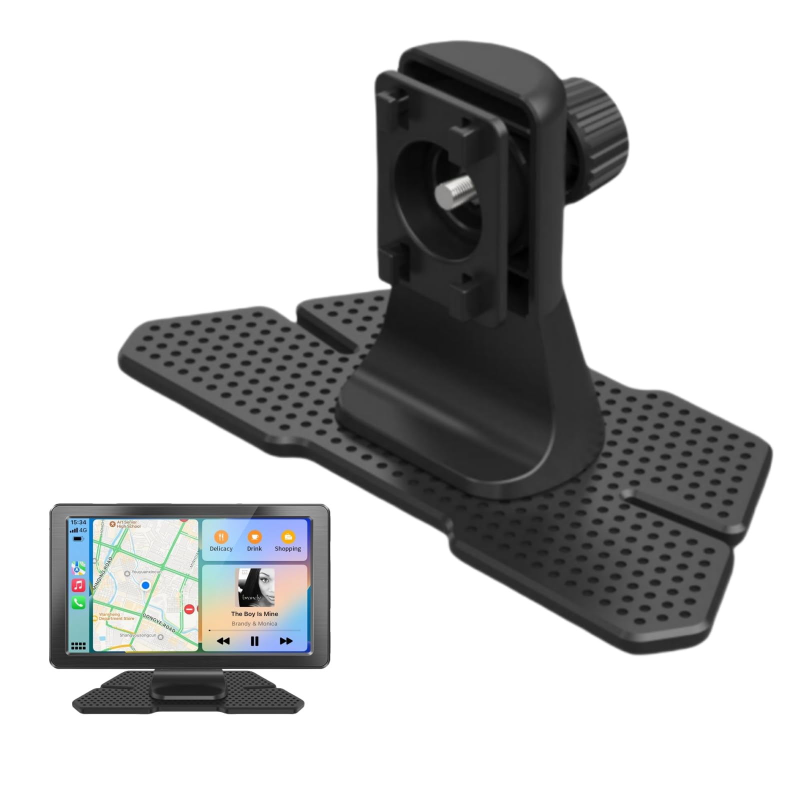 Epronic Replacement Carplay Mount for Portable 608.5 cubic centimeters, black