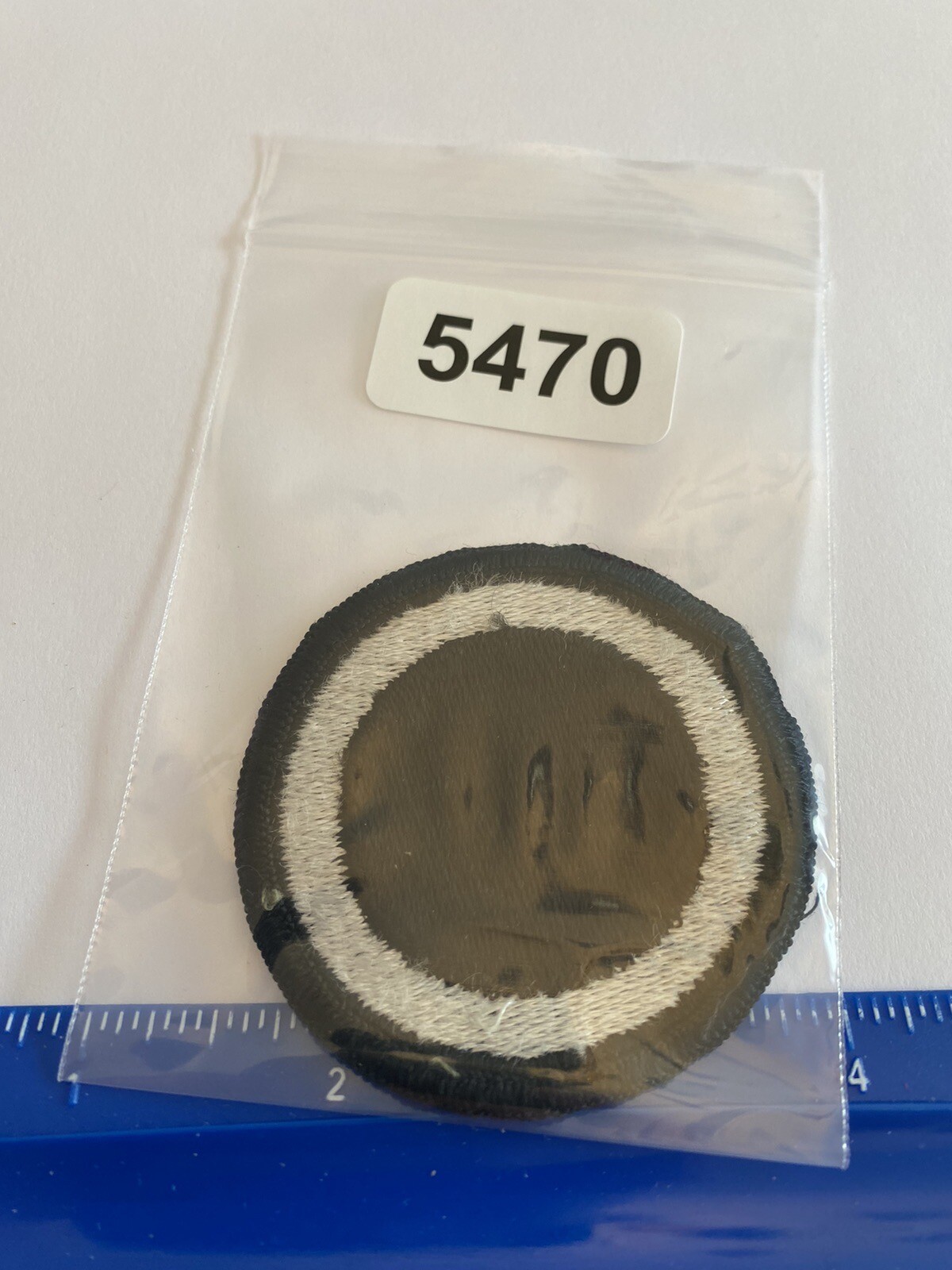 US Army 1st Corps White Black Circle INV5470