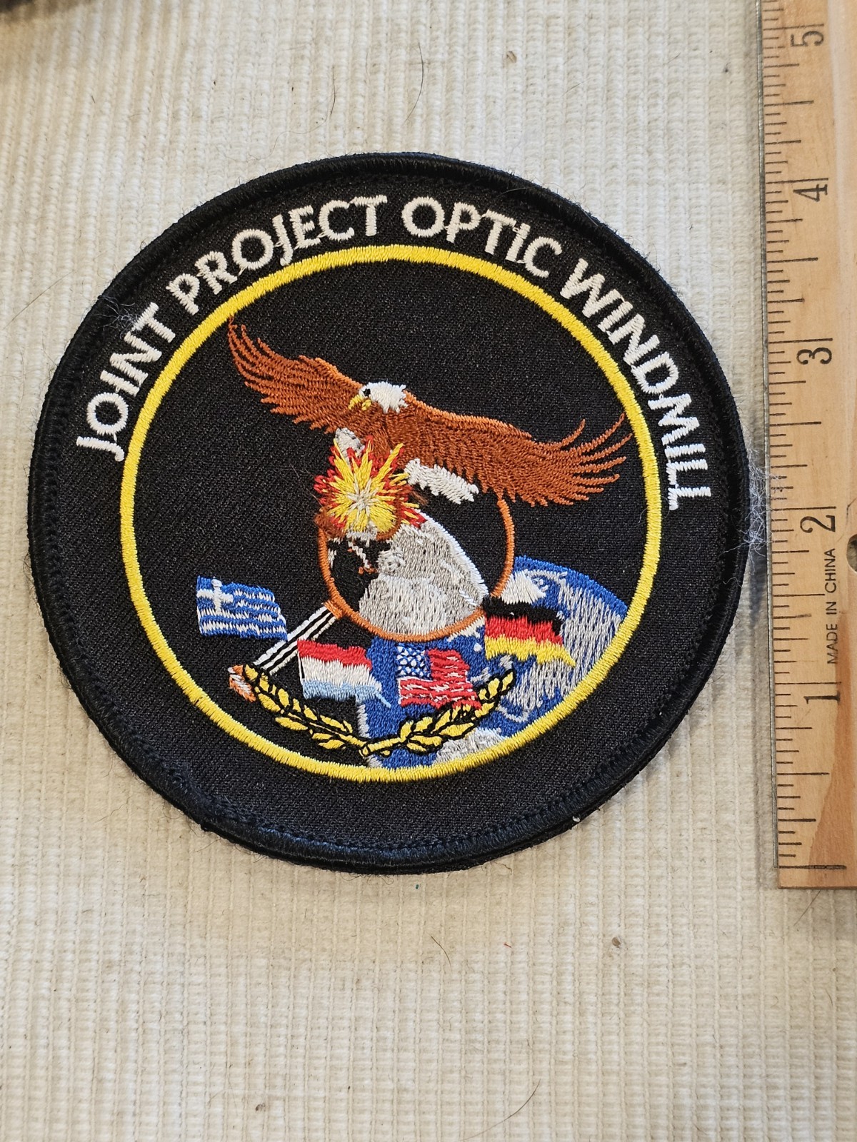 1980s US Army JPOW NATO Joint Optics Missile Defense Command Patch L@@K!!!
