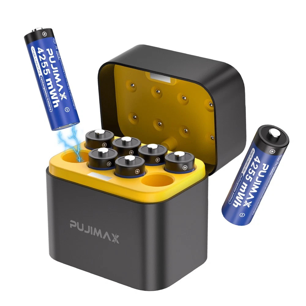 8/16/24PCS 1.5V AA 4255mWh Capacity Rechargeable Lithium Batteries + Charger Box