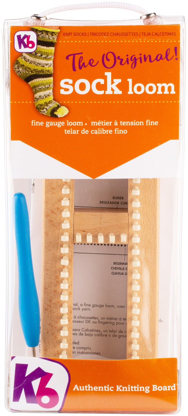 Authentic Knitting Board Sock Loom Adjustable 9"X3"- - KB4485