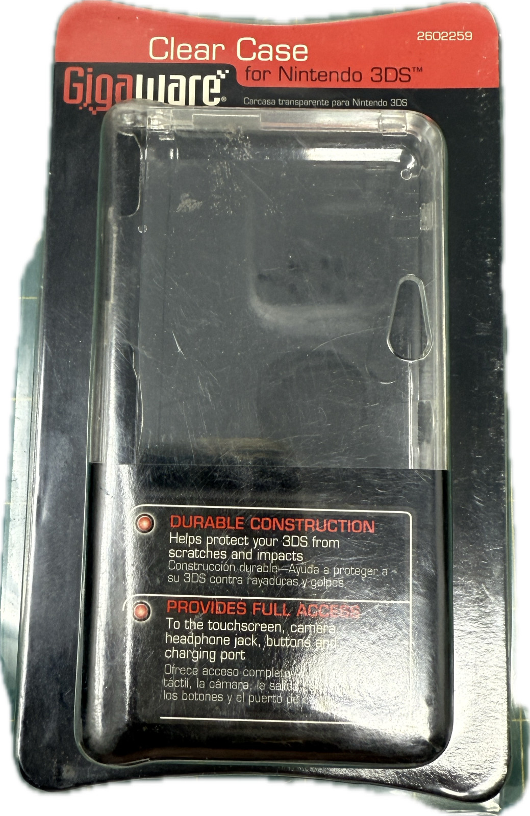 NEW GIGAWARE CLEAR CASE FOR NINDENDO 3DS.