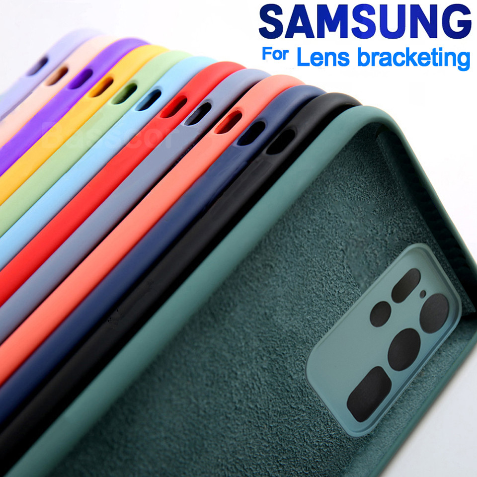 Original Liquid Silicone Case Cover For Samsung S25 S24 S21 S22 S23 Ultra S20 FE
