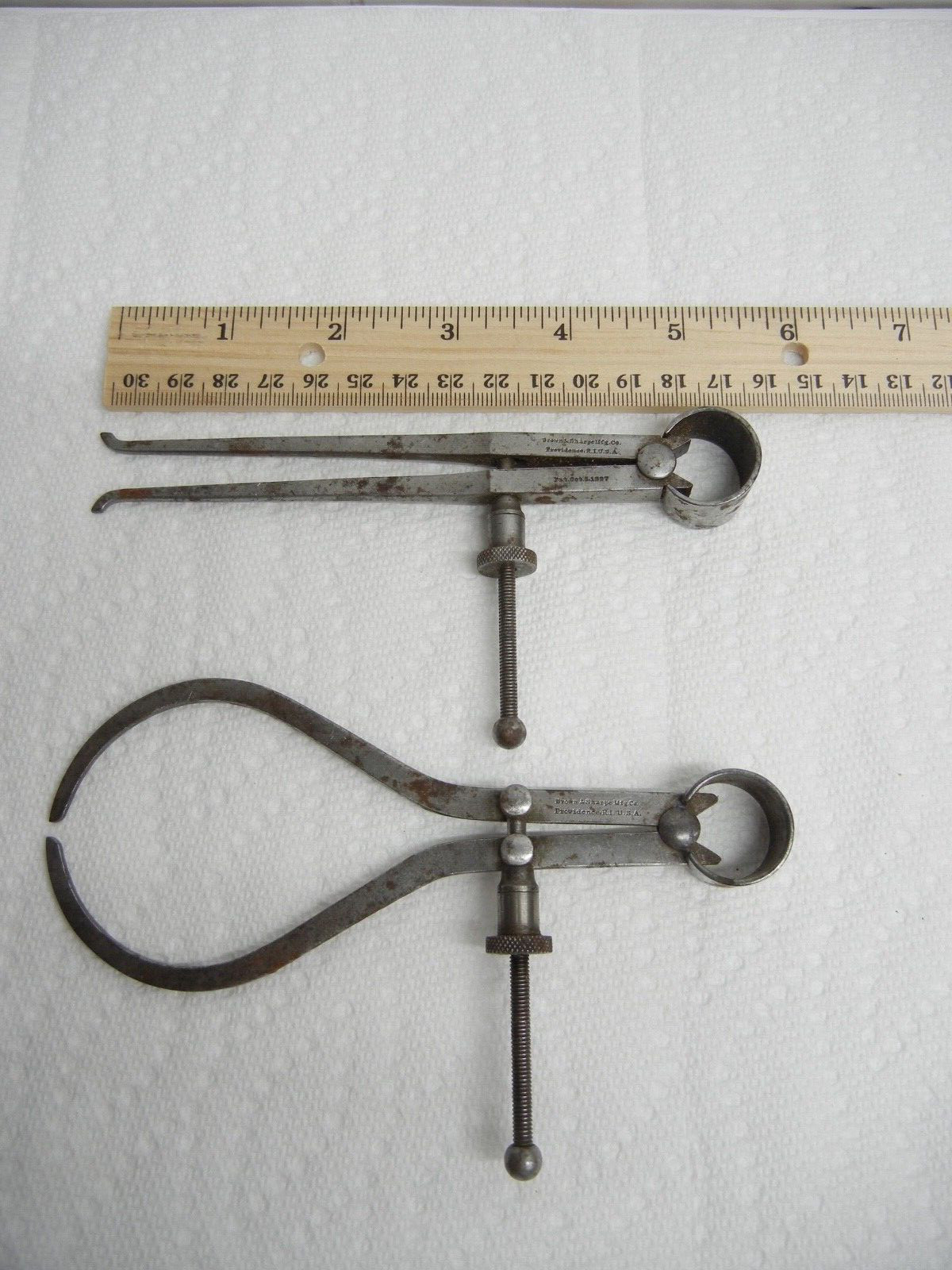 BROWN & SHARPE Outside and inside calipers.
