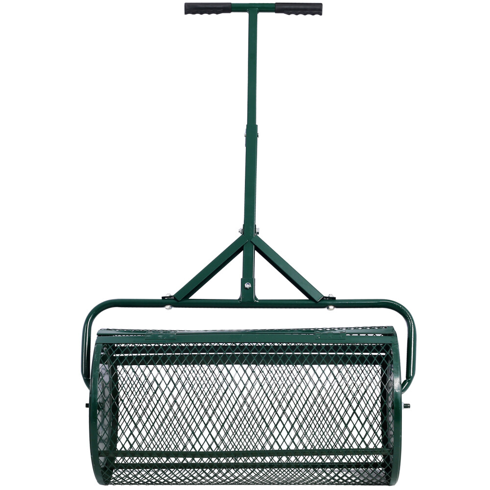 Peat Moss Spreader 24'' Compost Spreader Metal Mesh for planting seeding
