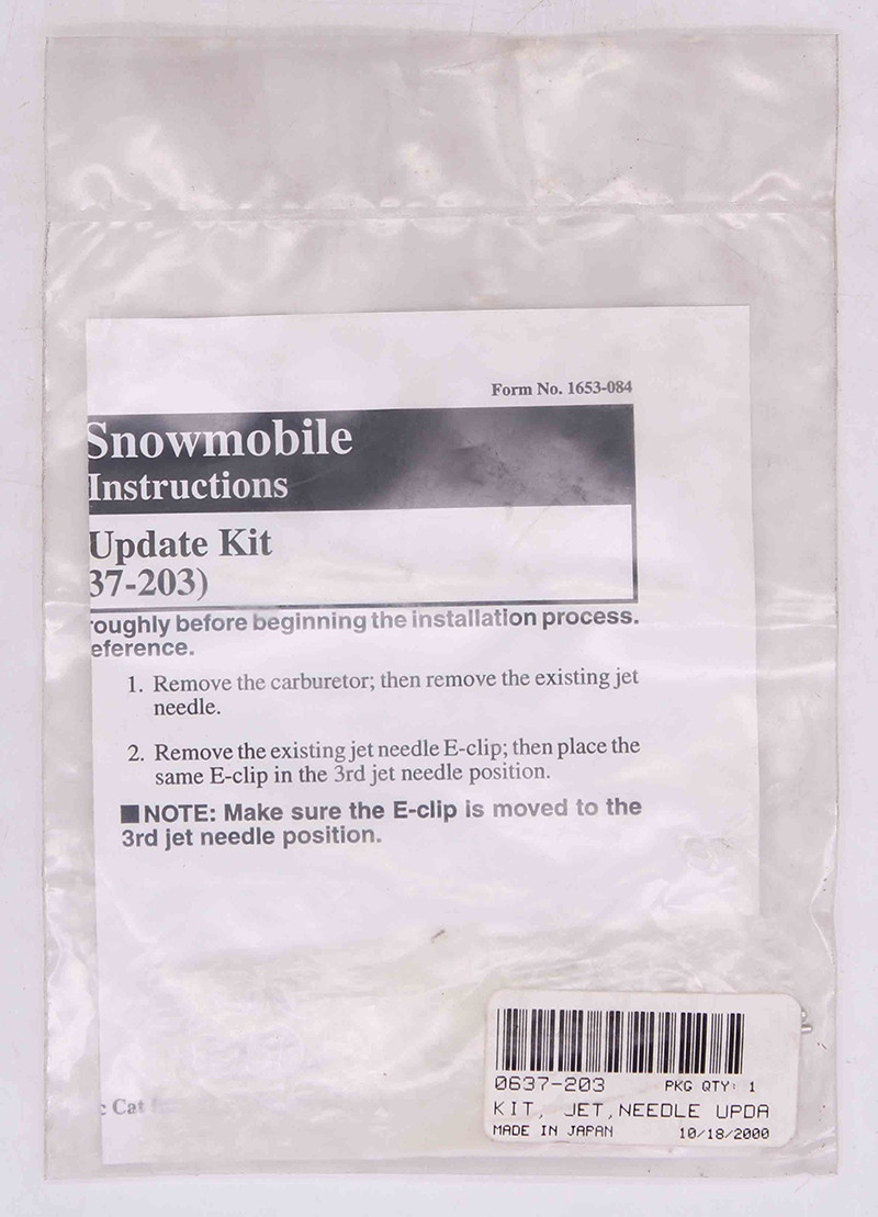Needle Jet Update Kit Part Number - 0637-203 For Arctic Cat