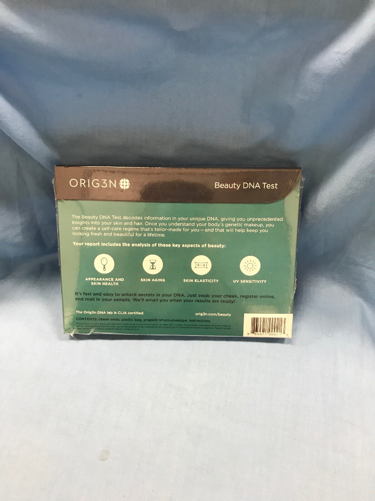 ORIG3N BEAUTY DNA Test Sample Collection Kit - New Sealed