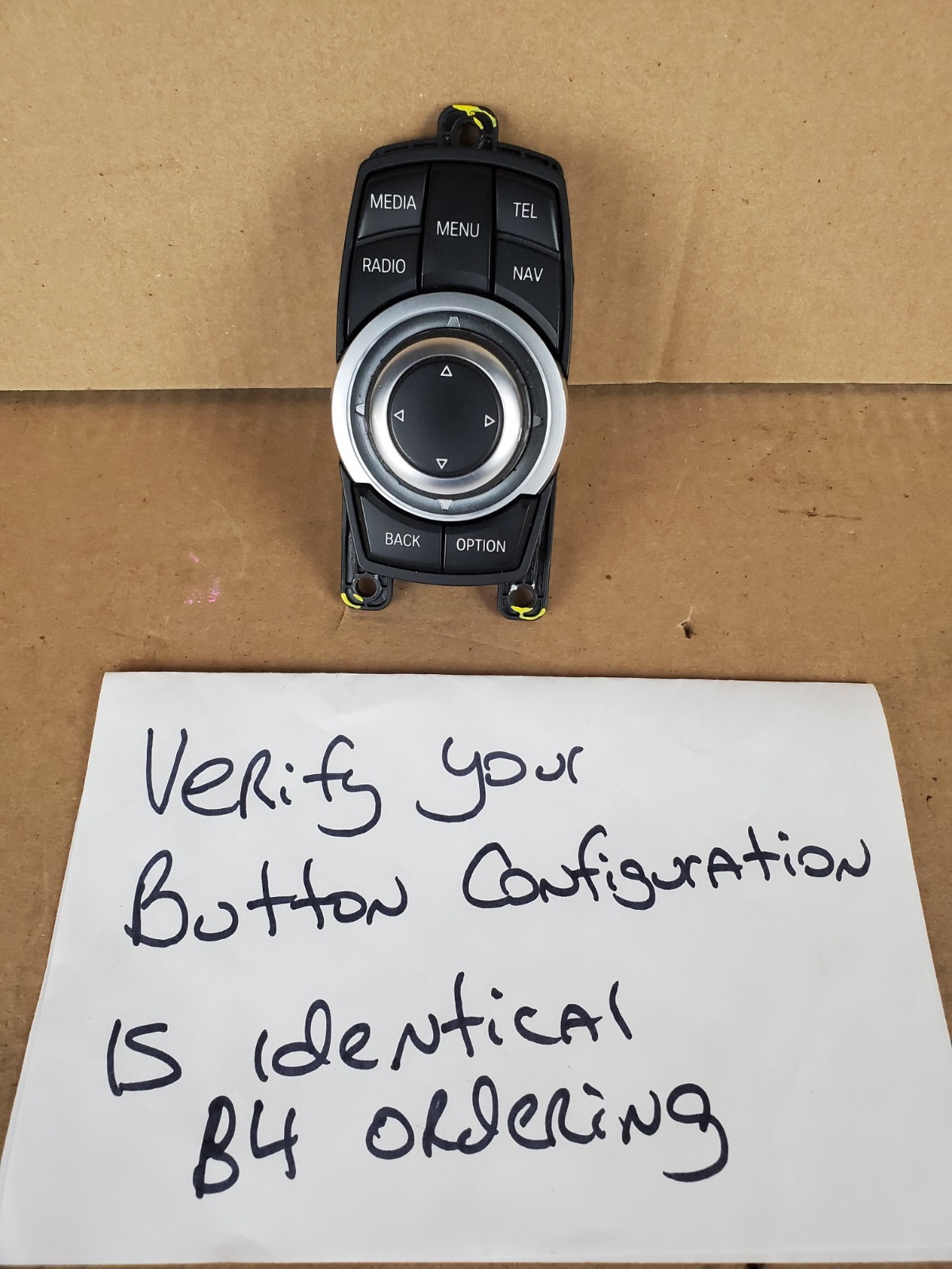 2012-2016 BMW 320i 328i 335i RADIO NAVIGATION MENU IDRIVE MEDIA SWITCH ***
