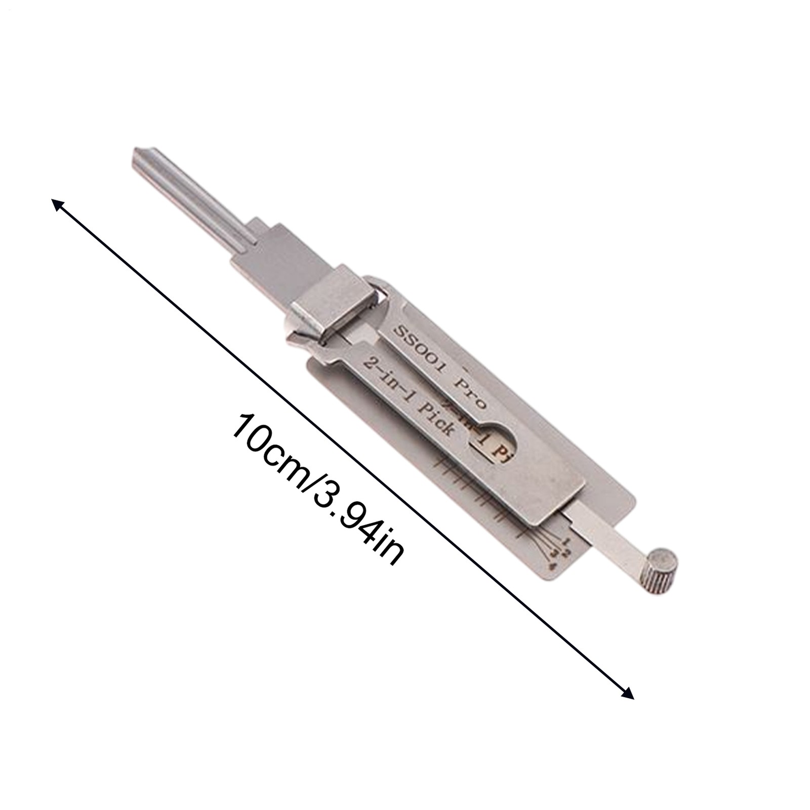 Key Decoder 2 In 1 Portable Lock Picking Set Hook And Pickup Tool Kit Ergonomic