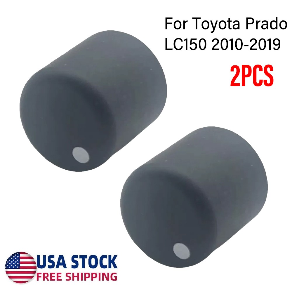 2PCS Rear Headphone Knob Volume Button Switch For Toyota Prado LC150 2010-19