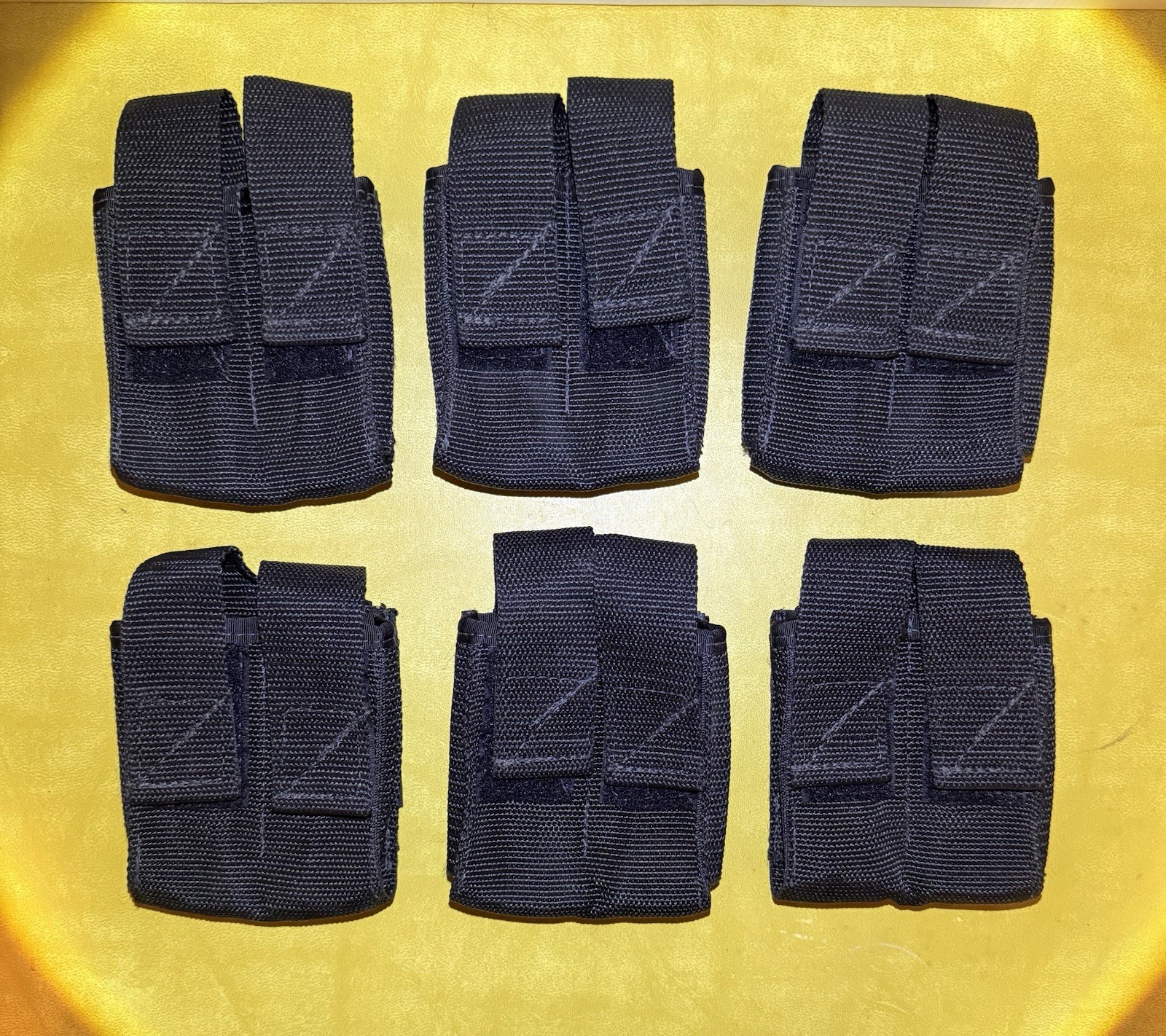 Raine Double Magazine Belt Pouches For Pistol Mags Made In USA Lot Of 6 Raineinc