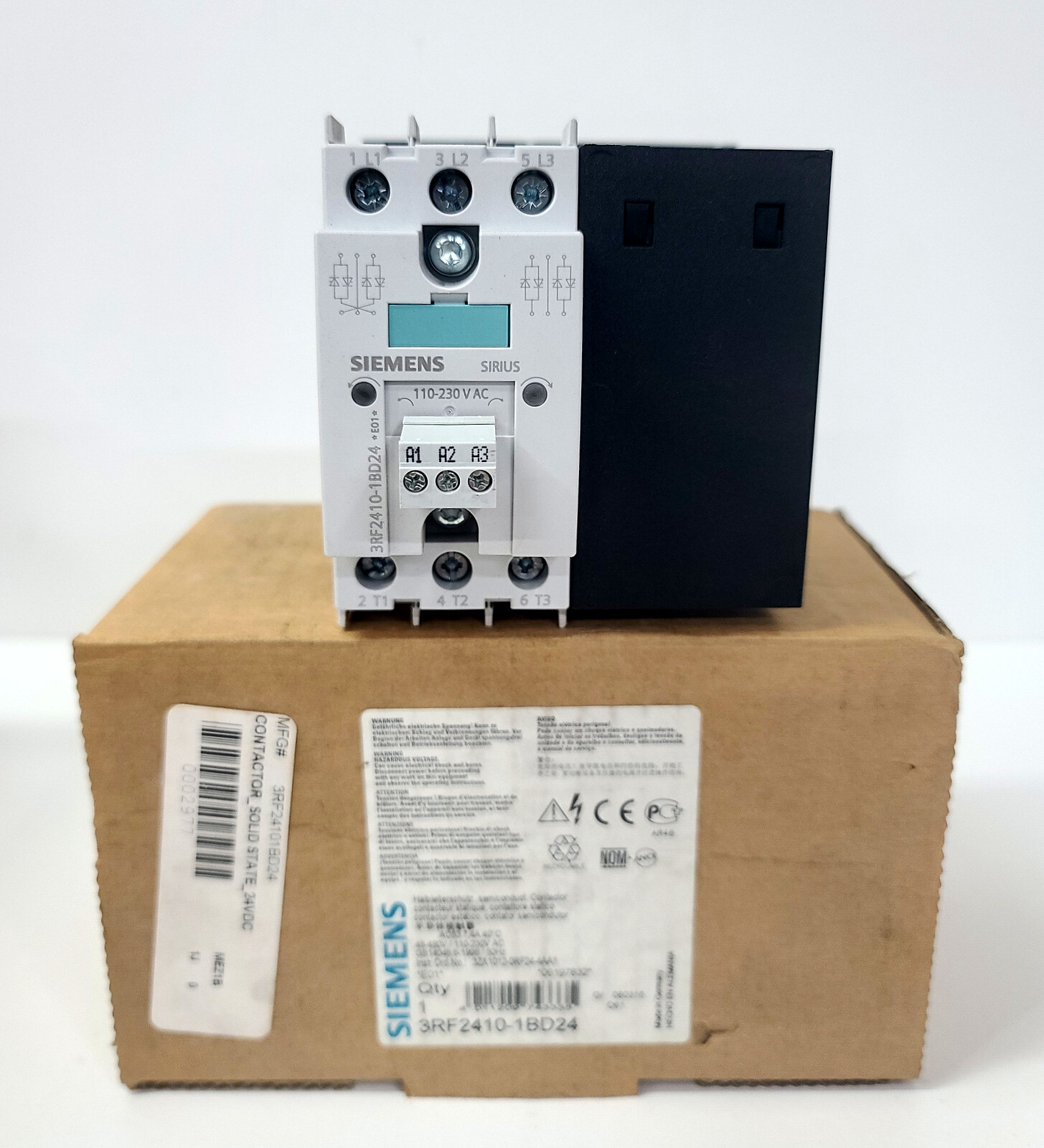 NEW Siemens 3RF2410-1BD24 Solid State Contactor  ~  New In Box  ~  24VDC