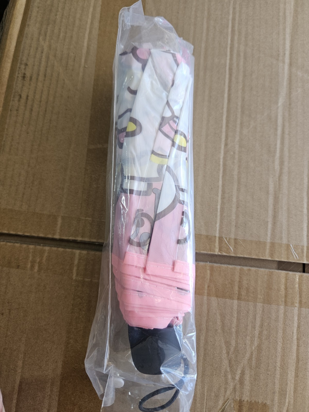 Hello Kitty Kids Umbrella Clear Pink With Handle