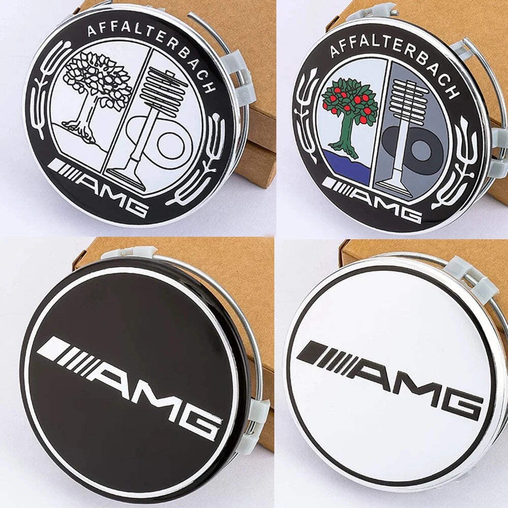 4pcs 75MM Car Wheel Center Hub Caps Covers For Mercedes Benz A B C S Class AMG G