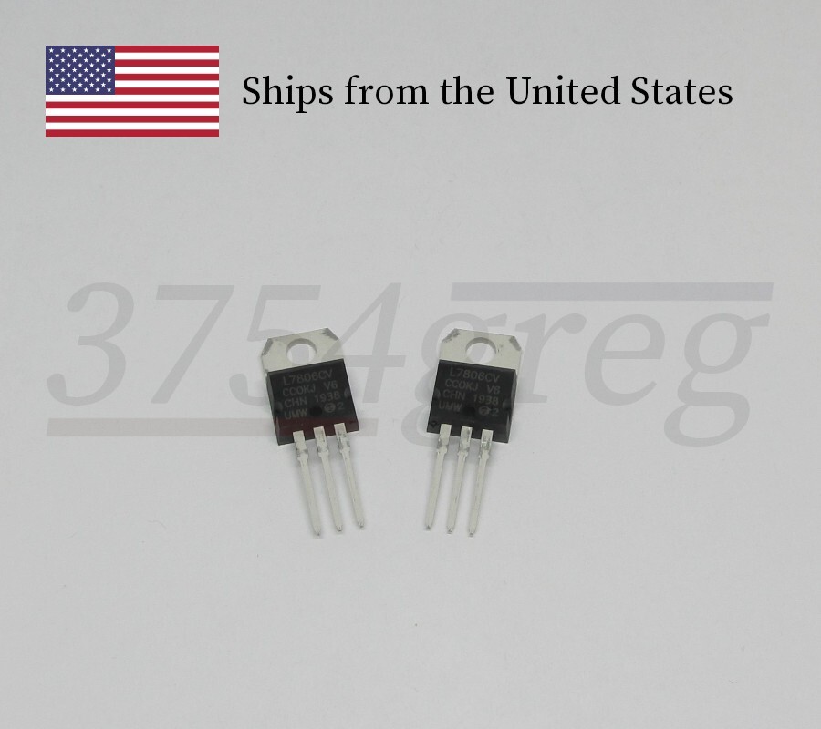 4pcs - 7806 L7806 L7806CV - +6 Volt Regulator - 1.5 Amp - JSCJ (CJ/JCET)
