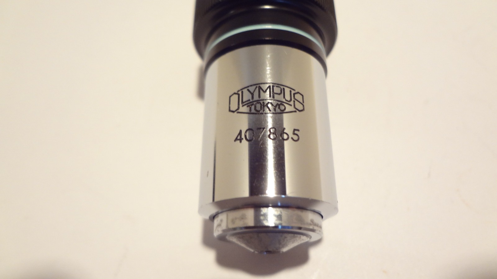 OLYMPUS M PLAN 100X/0.90 REFLECTED LIGHT OBJECTIVE SERIAL NO.407865