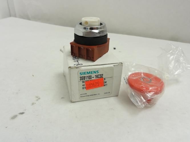 234064 New-No Box; Siemens 3SB1100-1KC32 Push/Pull Switch 30mm; SS Shaft