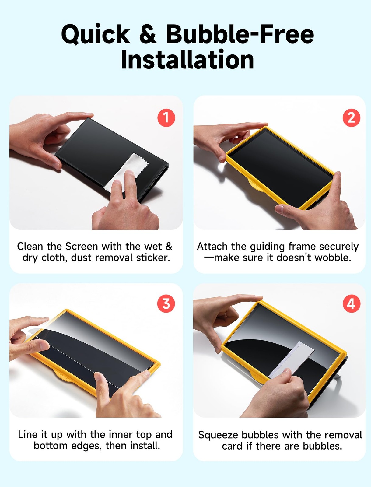 JSAUX 3-Pack Tempered Glass Screen Protector for Nintendo Switch 2 2025 Easy ...