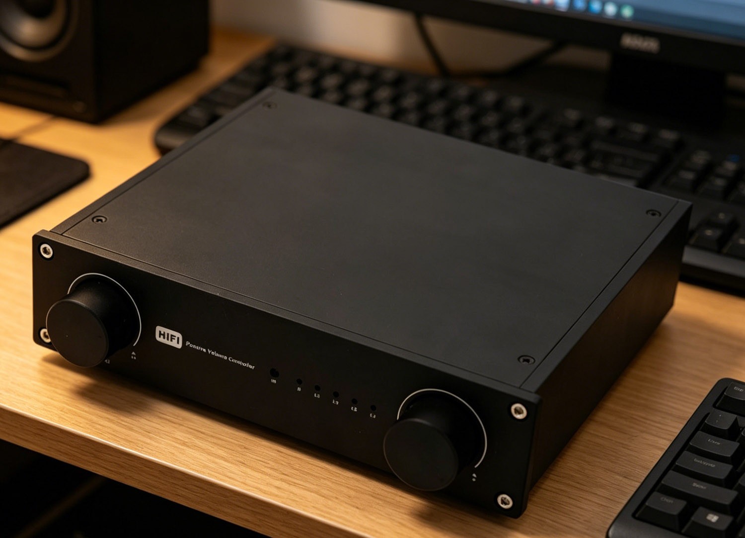 Remote Passive volume controller Passive preamplifier with 4 way input preamp