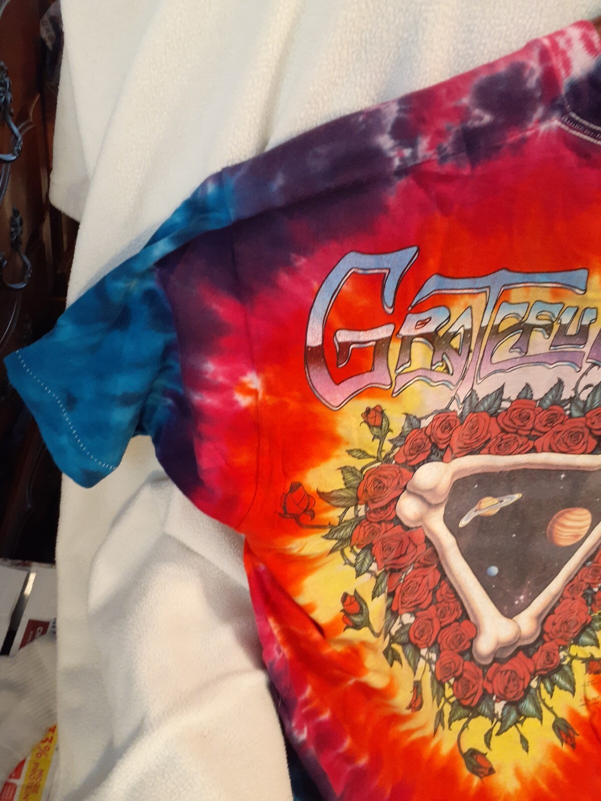 1992 GRATEFUL DEAD SPACE YOUR FACE T-Shirt by Liquid Blue Sz Large