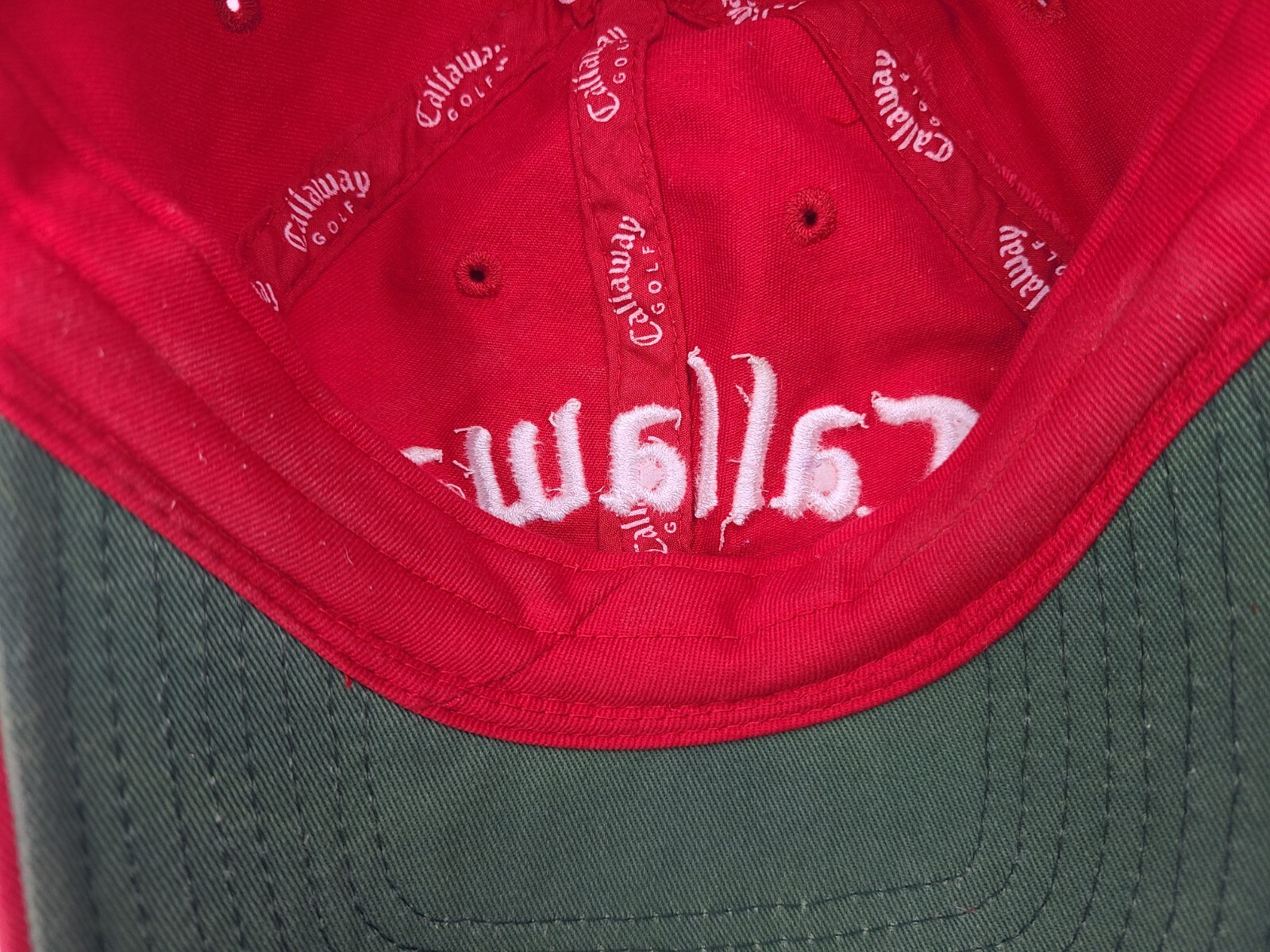 Callaway Golf FT-5 Tour i Autographed Signed Strapback Adjustable Hat Cap Red