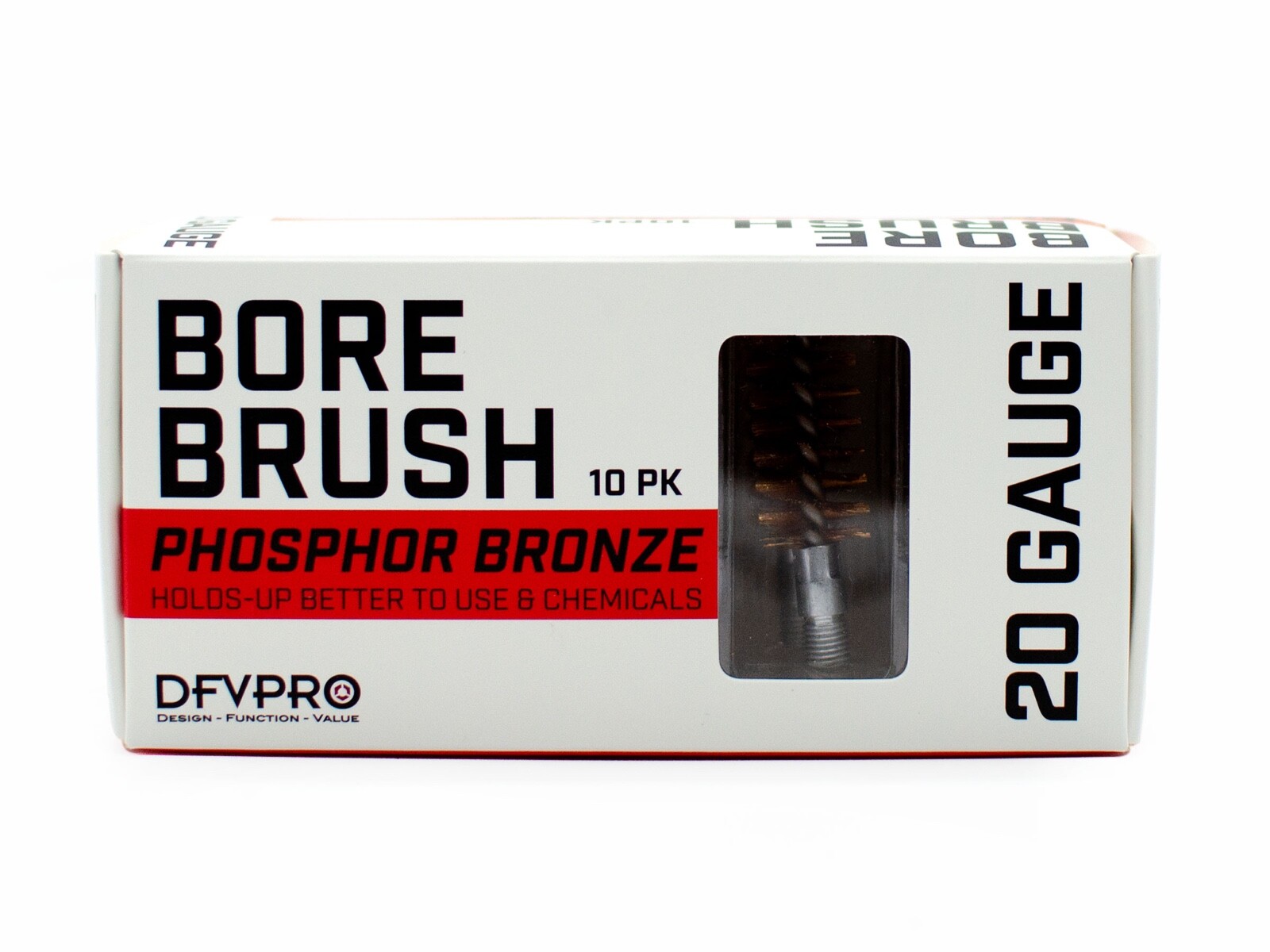 10 Pack- 20 Gauge Phosphor Bronze Bore Brushes for Gun Cleaning and Maintenance