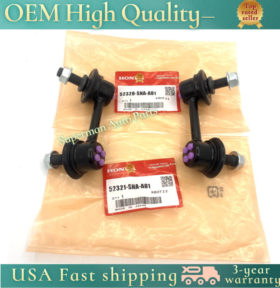OEM NEW 2 Pcs Rear Sway Bar Stabilizer End Link Set For 2006-2015 Honda Civic