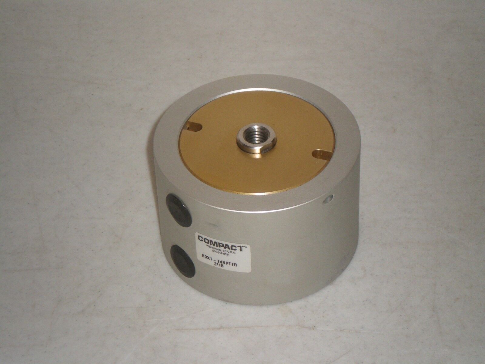 New! Compact R3X1-14NPTTR Pneumatic Cylinder Free Shipping!