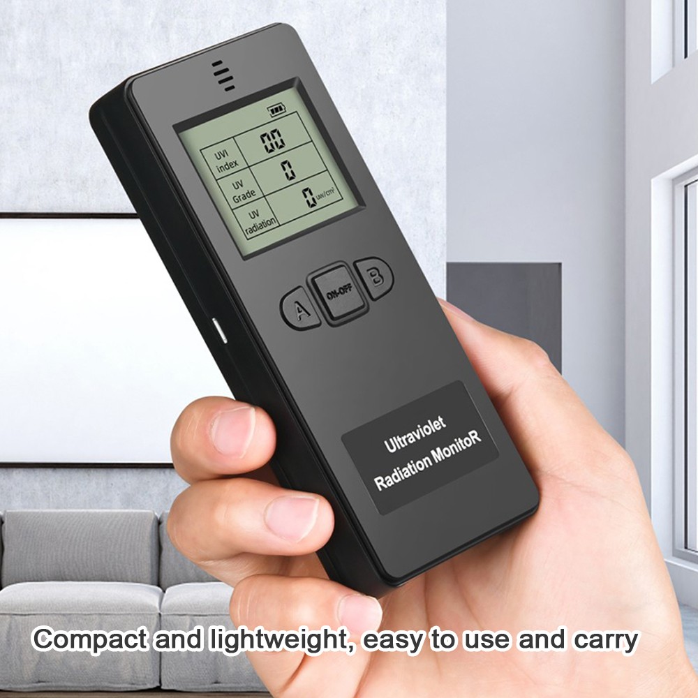 Portable Digital Ultraviolet Radiation Detector Compact Tester For Outdoors Use