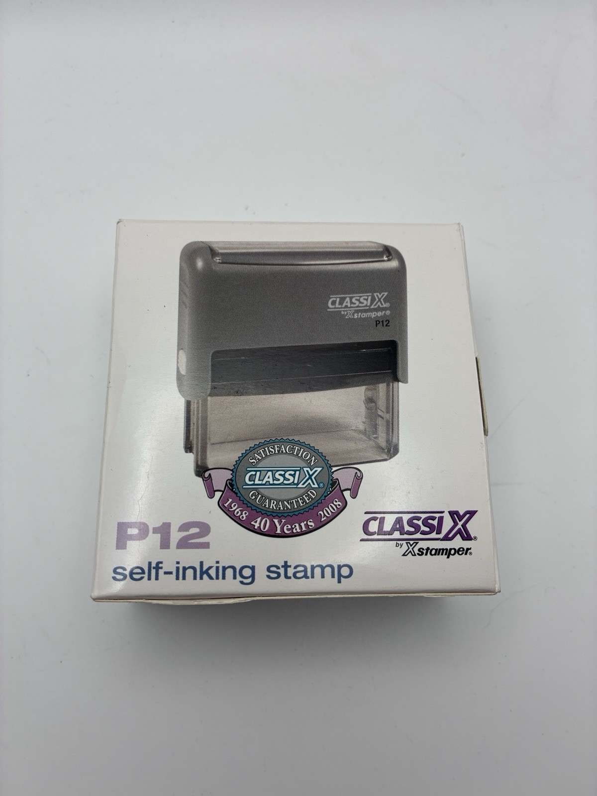 P12 Classix Self Inking Stamp “Back Up” Quantity Of 1 New In Box Old Stock