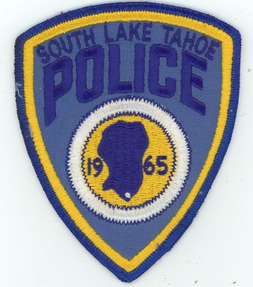 CALIFORNIA CA SOUTH LAKE TAHOE POLICE NICE SHOULDER PATCH SHERIFF