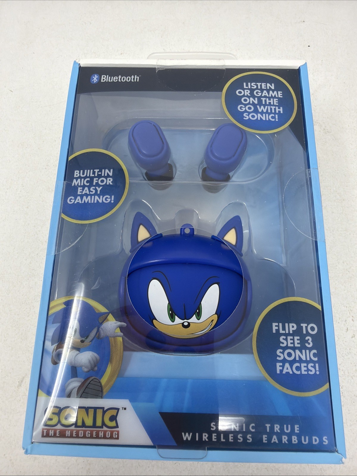 NEW RARE SEGA Sonic The Hedgehog 3 Faces Bluetooth True Wireless Earbuds SEALED