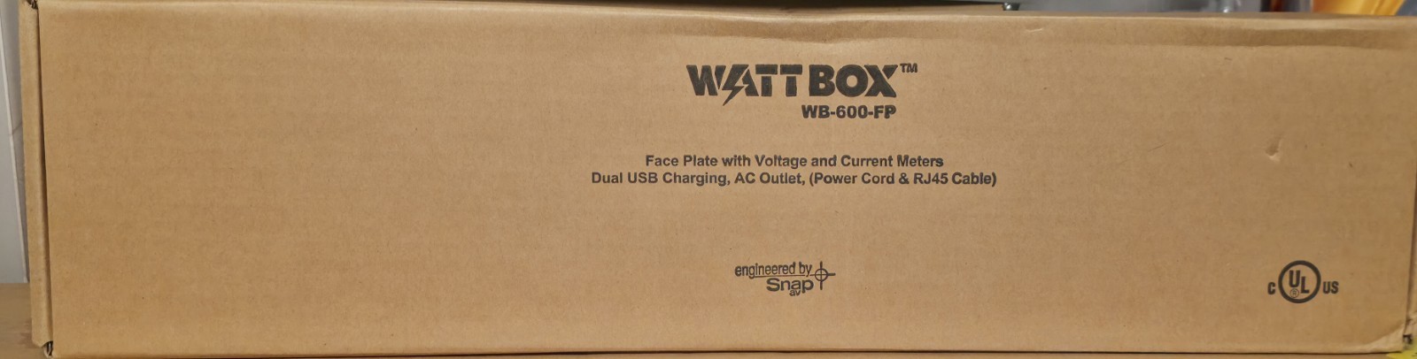 WATTBOX WB-600-FP Rack Mountable Modular Faceplate Display - NIB