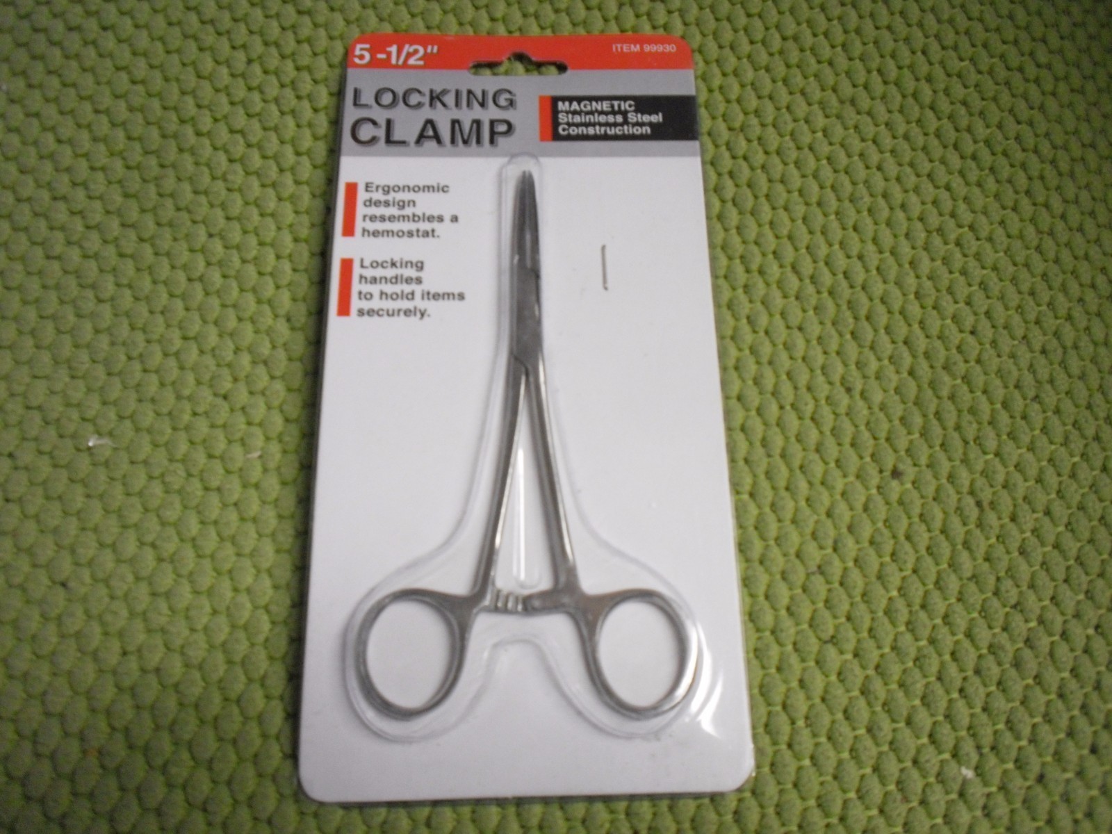 5.5" Locking Hemostat Clamp Magnetic Stainless Steel Surgical Medical Type Clip