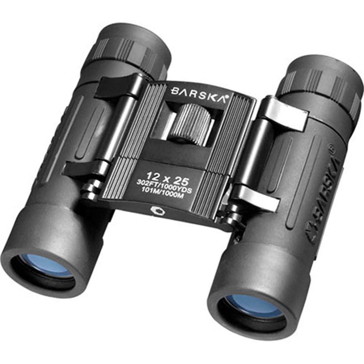 Barska 12x25 Lucid View Weather Resistant Roof Prism Binocular, with 4.6 Degree