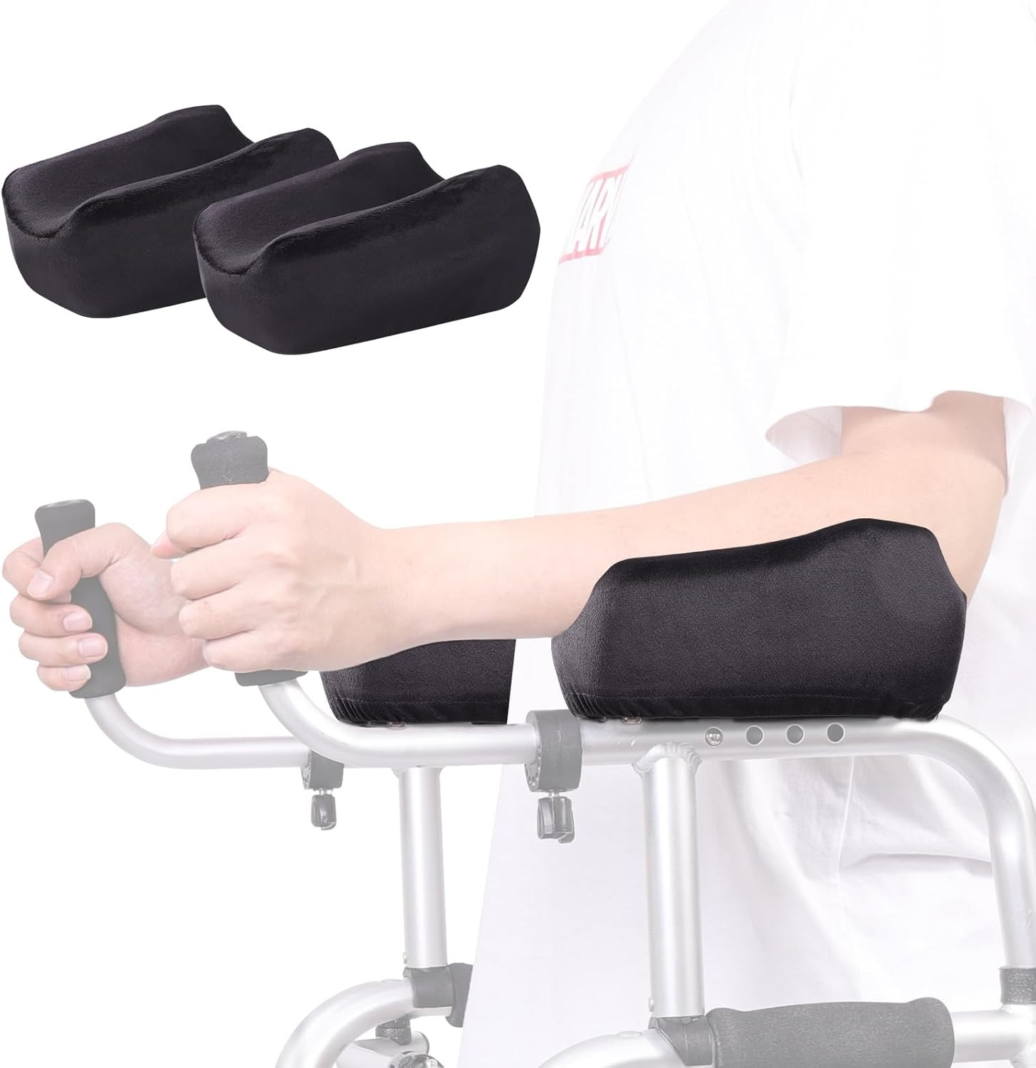 Upright Walker Forearm Pads (2pcs) - Stand Up Walker Accessories for Seniors, So