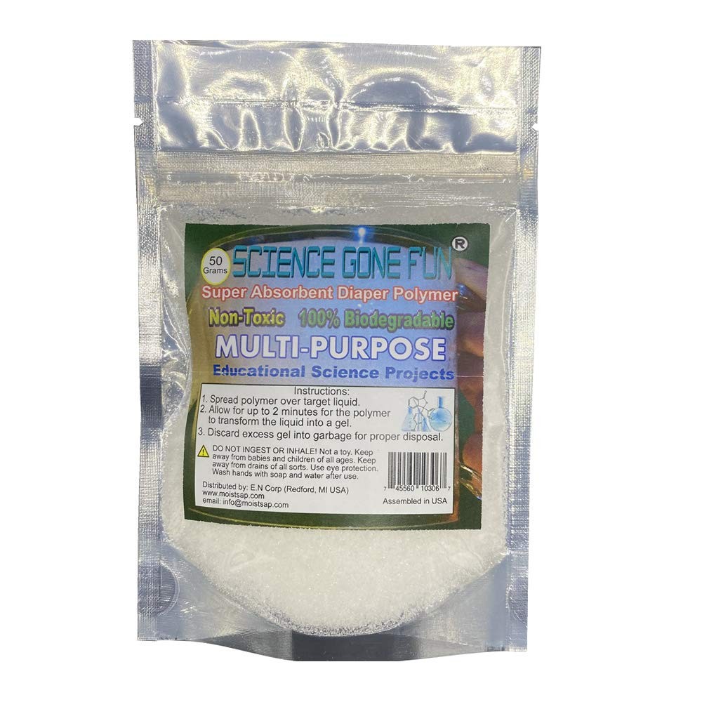 Sodium Polyacrylate Magic Gel Granules for Science Fun and Sensory Play