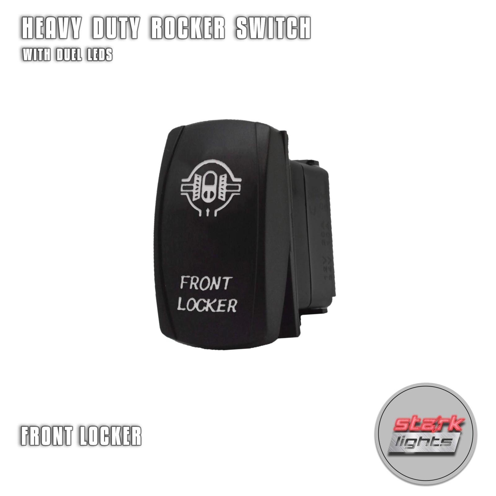 Blue Front Locker Toggle Rocker Switch ONOff DPST 5Pin 20A 12V Marine Auto