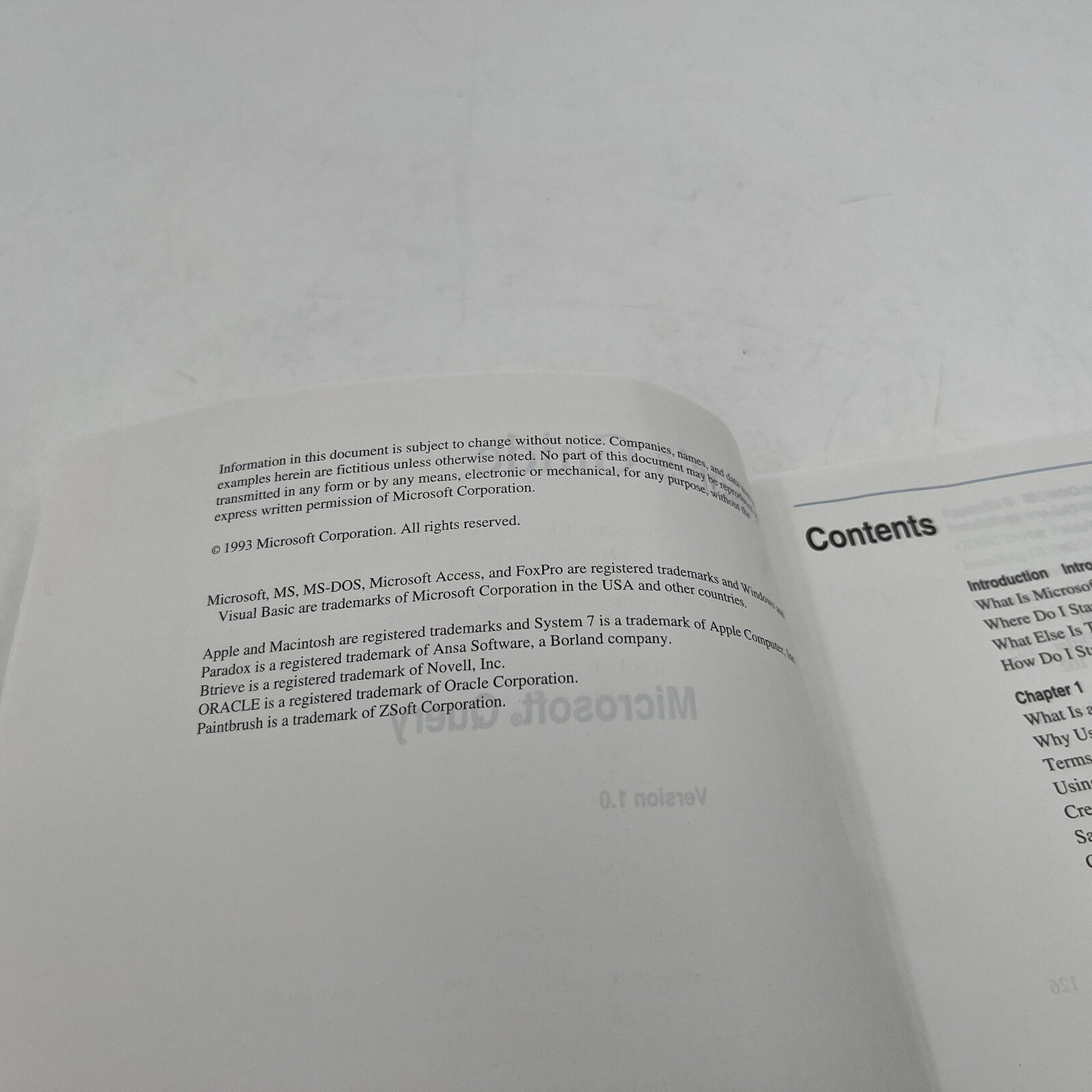 Microsoft Query User's Guide Version 1 Vintage Computer Book 1993