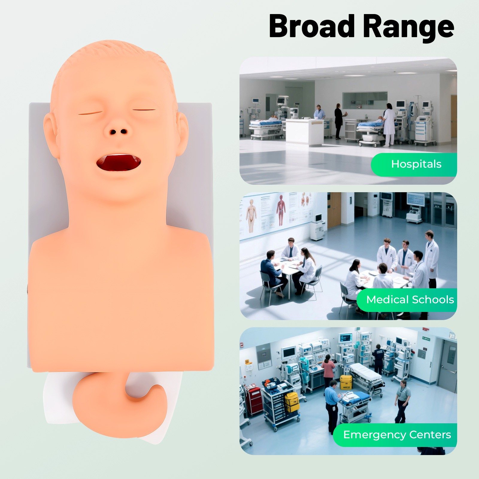 Intubation Manikin Study Teaching Simulator Airway Management Trainer Tool Model