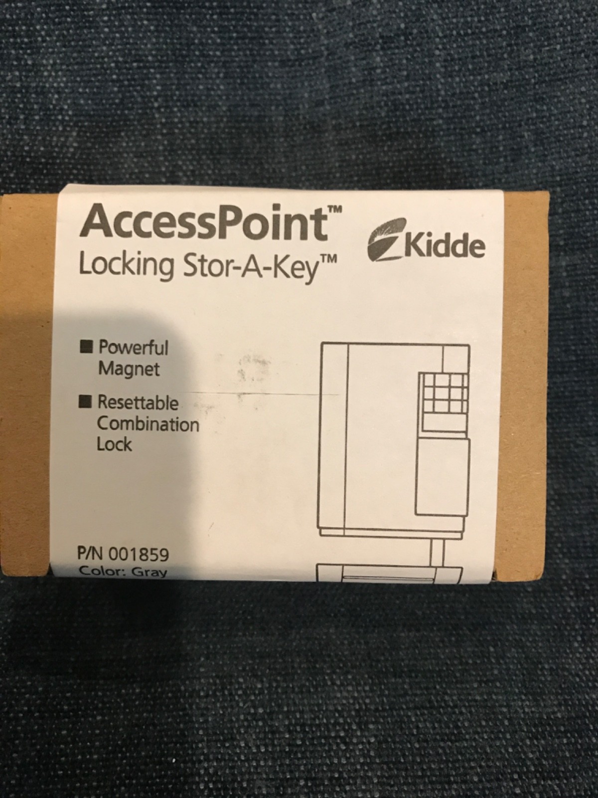 Kidde Access Point Locking Stor-A-Key magnetic key holder New.