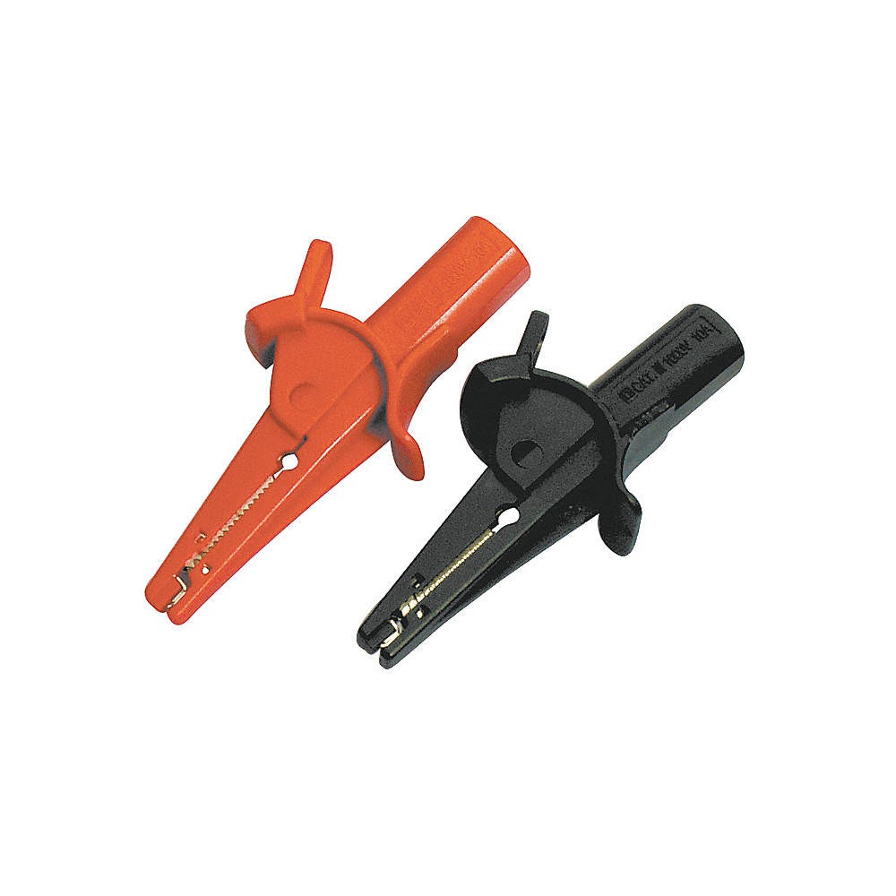 GRAINGER APPROVED 4WRA5 Modular Test Alligator Clips,Large,PR 4WRA5