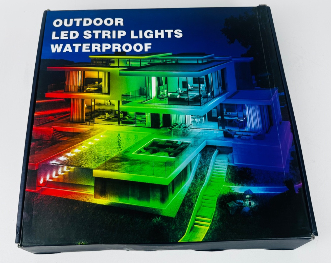 talkhigh 400ft Outdoor LED Strip Lights Waterproof IP68 Outside Led Light Strips
