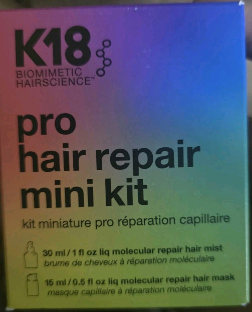 K18 Pro Hair Repair Mini Kit Molecular Repair Mist 1oz & Mask 0.5oz