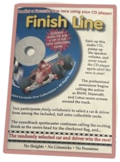 Finish Line DVD  by Becker & Earle  Plus Set of color collectable cards - 2004
