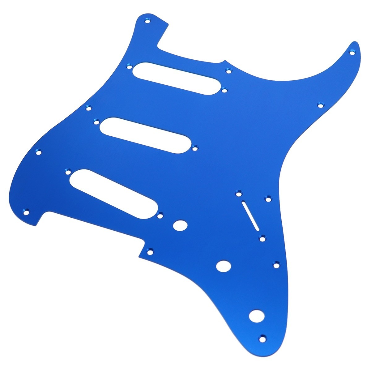 Blue 11 Holes Aluminum Alloy SSS Guitar Pickguard for FD Start Electric Guitar