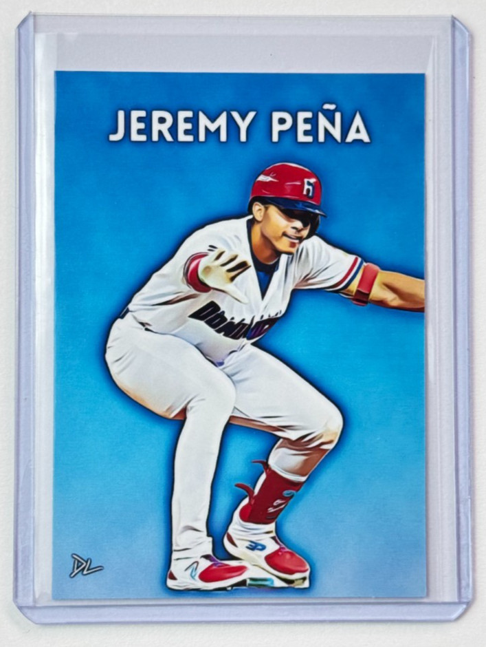 Jeremy Pena Limited Edition Artist Signed "Dominican Republic" Trading Card 2/10