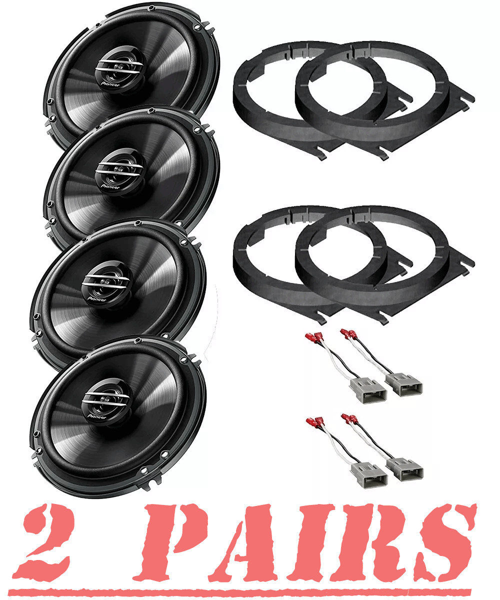 Pioneer TSG 6.5" 300 watt Front/Rear Door Speakers For 2006-2014 Honda Ridgeline