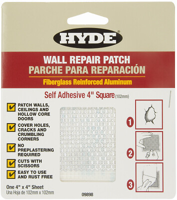 Hyde 09899 6" x 1/4" Wall Patch White